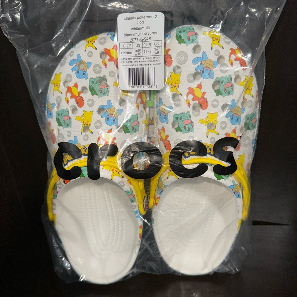 New Classic Pokemon 2 Clog Size M8/W10